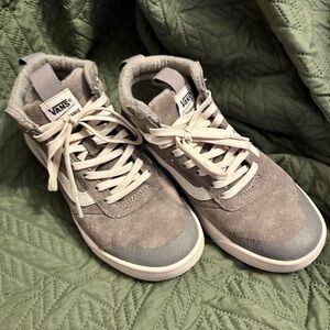 Vans Light Gray Sk8Hi Hiking Shoes
